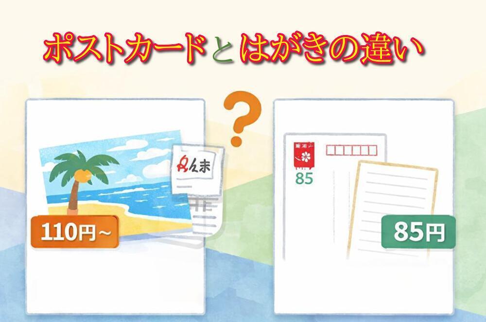 「ポストカード=はがき」は間違い?見た目だけじゃない違いを徹底比較