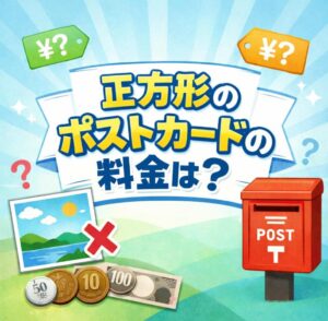 ポストカードが正方形・変形だと料金はいくら？はがき扱いにならない理由